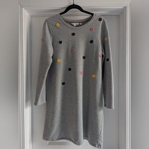 Boden Sweatshirt Dress Polka Dots